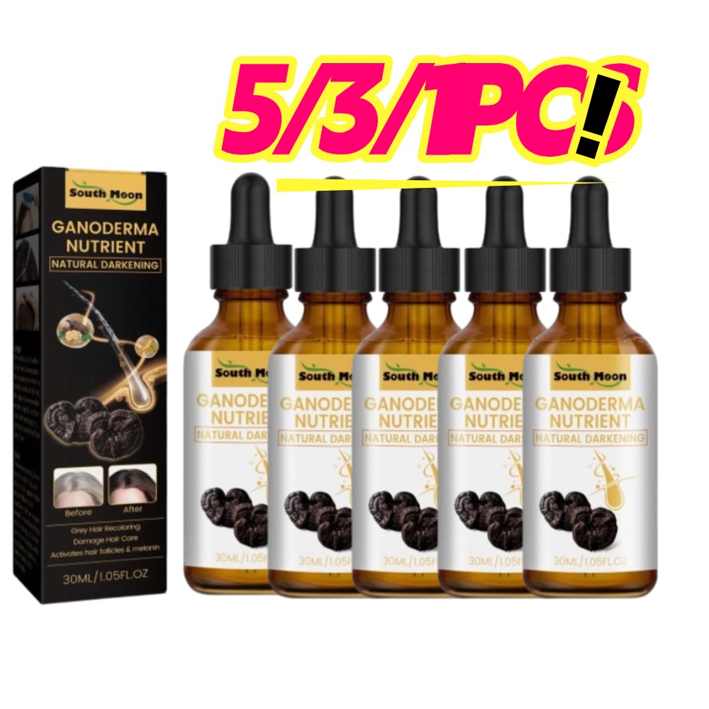 Licorice Root Sticks - Grauhaar-Rückbildungs-Seren, Ganoderma-Nährstoff, Natürliches Verdunkelungsserum 30ml, Anti-Grau-Haar-Seren