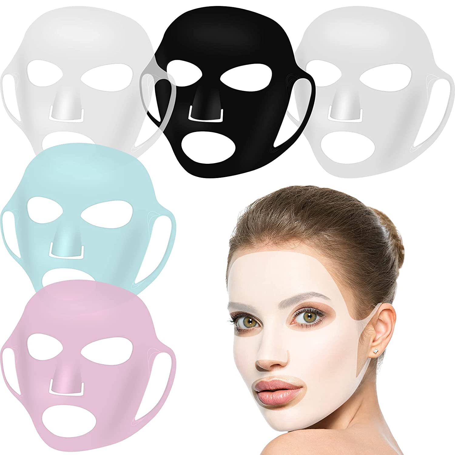 Health Wellness - Wiederverwendbare Silikon Gesicht Maske Halter für